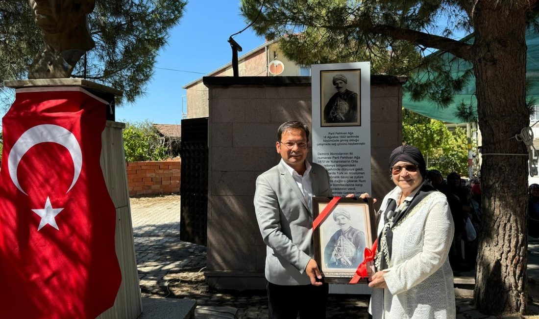 Kuva-yi Milliye Kahramanlarından Parti Pehlivan unutulmadı Sındırgı ilçesi Alacaatlı kırsal mahallesinde 3. Müfreze Kültür Sanat Derneği