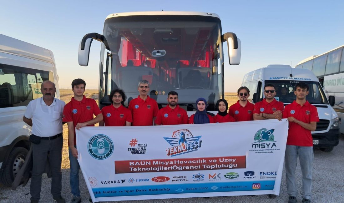 Balıkesirli öğrenciler, TEKNOFEST Roket yarışmasında Balıkesir Üniversitesi Mühendislik Fakültesi öğrencilerinden oluşan Misya Havacılık ve Uzay