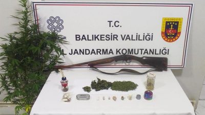 Balıkesir İl Jandarma Komutanlığı tarafından, Gönen ilçesinde uyuşturucu madde imalatı