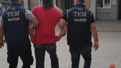 Balıkesir’de PKK/KCK terör örgütünün propagandasını yapma suçundan arama kaydı bulunan