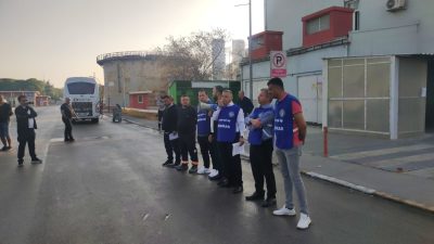 Eti Maden işçileri, yaşadıkları sorunlara dikkat çekmek için eylem gerçekleştirerek