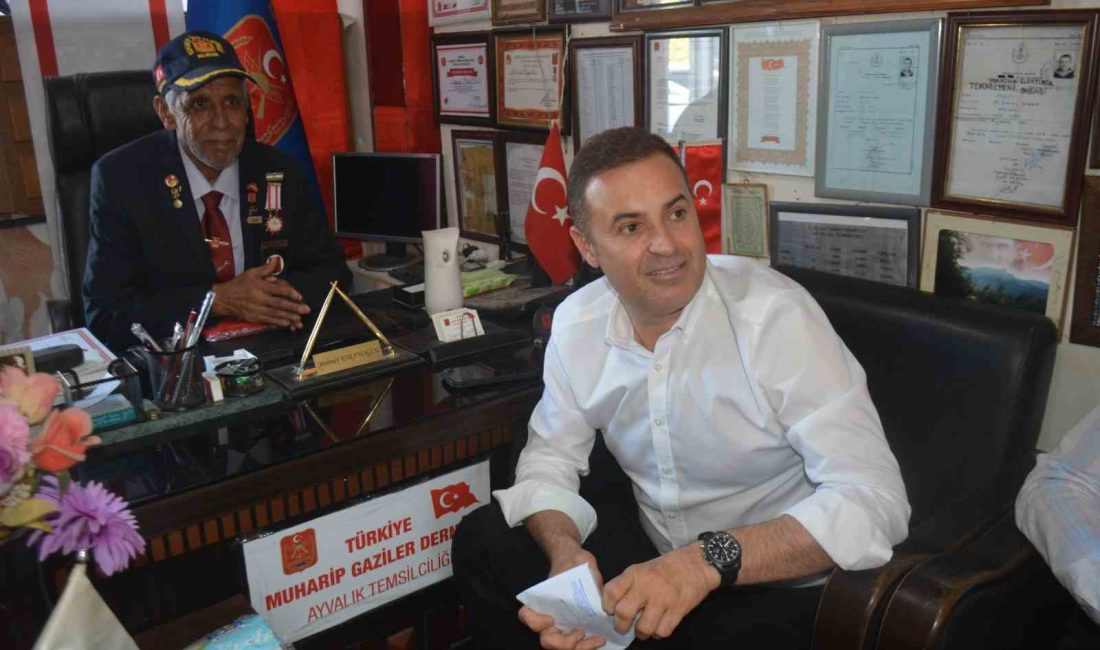 Balıkesir Büyükşehir Belediye Başkanı Akın Ayvalıklı gazileri unutmadı Ayvalık’ta bir dizi çalışmalar yapan Balıkesir Büyükşehir Belediye Başkanı Ahmet