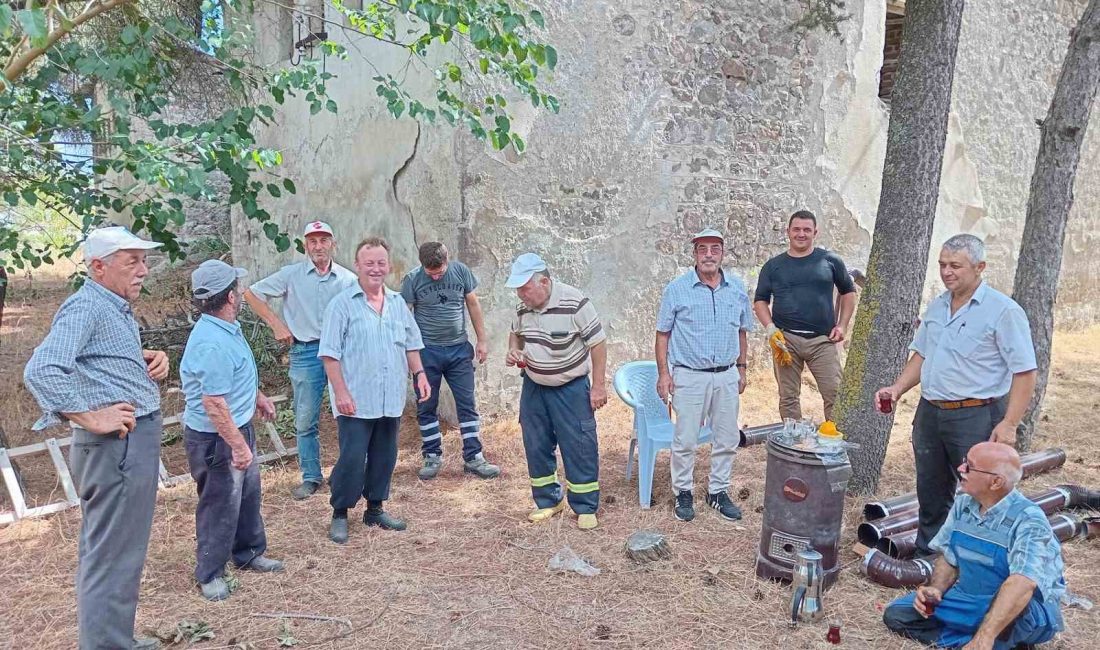 Kreş için köy halkı seferber oldu Balya Kayalar köyünde atıl durumda bulunan ilkokulun bir odasına yapılacak