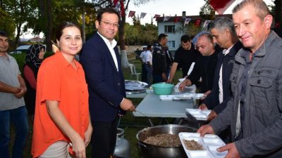 Sındırgı İlçe girişinde bulunan DSİ’ye ait tesis Belediye başkanı Serkan