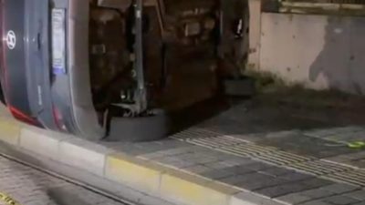 Bandırma’da, yol kenarında otları biçen belediye personeli Halil Durmaz (31),