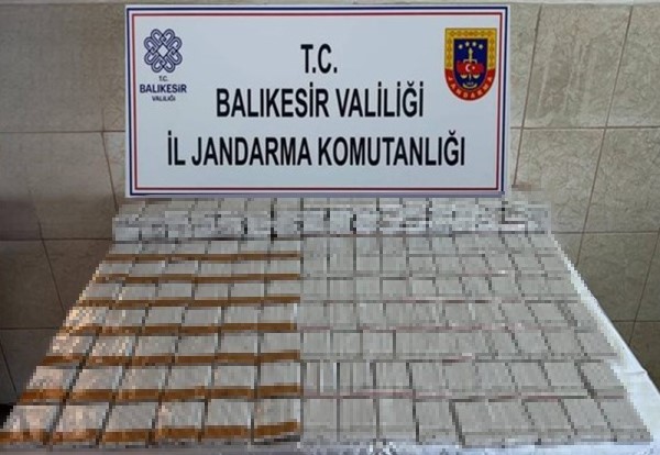 Jandarma tütün kaçakçılarına göz açtırmıyor Balıkesir’de jandarma ekipleri 96 ekip ile 306 personel ve 2