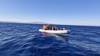 Ayvalık açıklarında yasa dışı yollar ile Yunanistan’ın Midilli (Lesvos) adasına