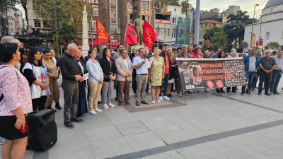 Ankara Garı Katliamı’nın 9’uncu yıldönümünde Bandırma Demokrasi Platformu hayatını kaybedenleri
