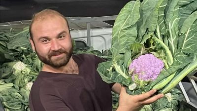 Bandırma Meyve Sebze Hali’nde nadiren karşılaşılan bir olay yaşandı. Karacabey’den