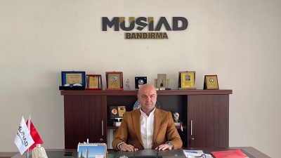 Cumhuriyet’in 101’inci yılında kutlama mesajı yayınlayan MÜSİAD Bandırma Şube Başkanı