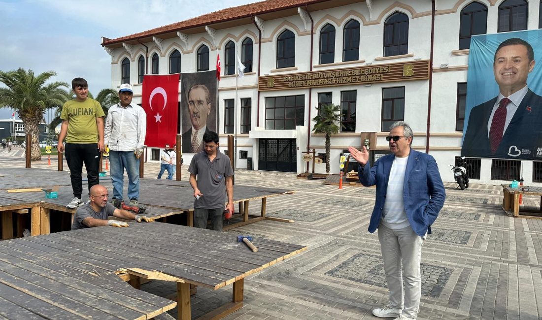 BANDIRMA BELEDİYE BAŞKANI DURSUN MİRZA, ÇALIŞMALARI YERİNDE İNCELEDİ Bandırma Belediye Başkanı Dursun Mirza, kent genelinde devam eden çalışmaları