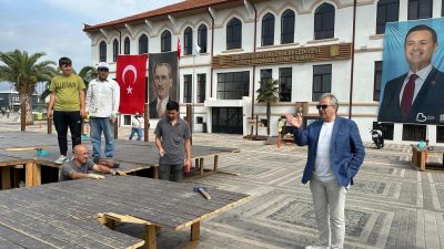 Bandırma Belediye Başkanı Dursun Mirza, kent genelinde devam eden çalışmaları