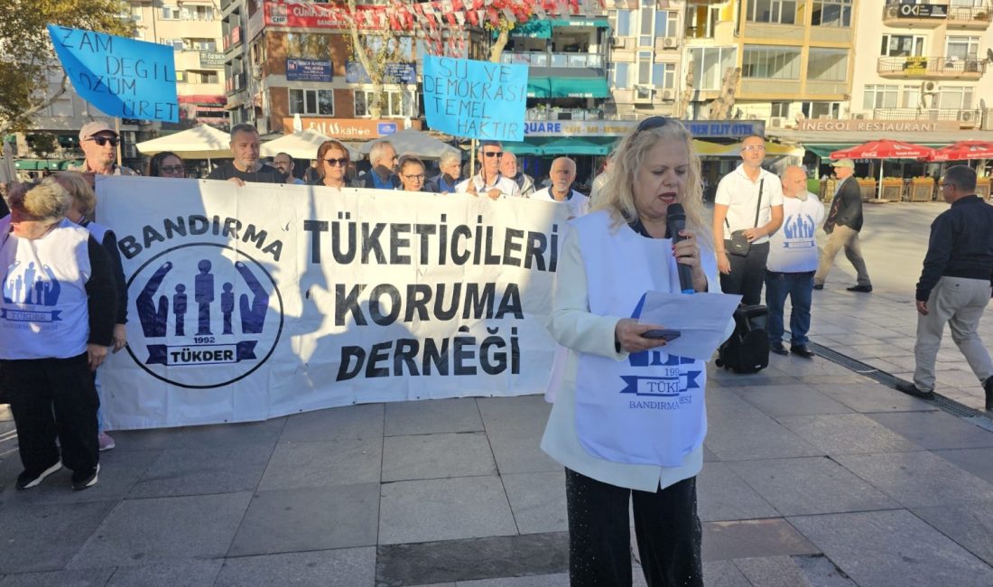 Bandırma’da Büyükşehir ‘in su zammına sert tepki Balıkesir Büyükşehir Belediyesi tarafından suya yapılan yüzde 58,9’luk zamma tepki