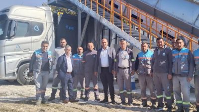 Manyas’ta kurulumu tamamlanan “Katı Atık Aktarma İstasyonu” yakın zamanda hizmete