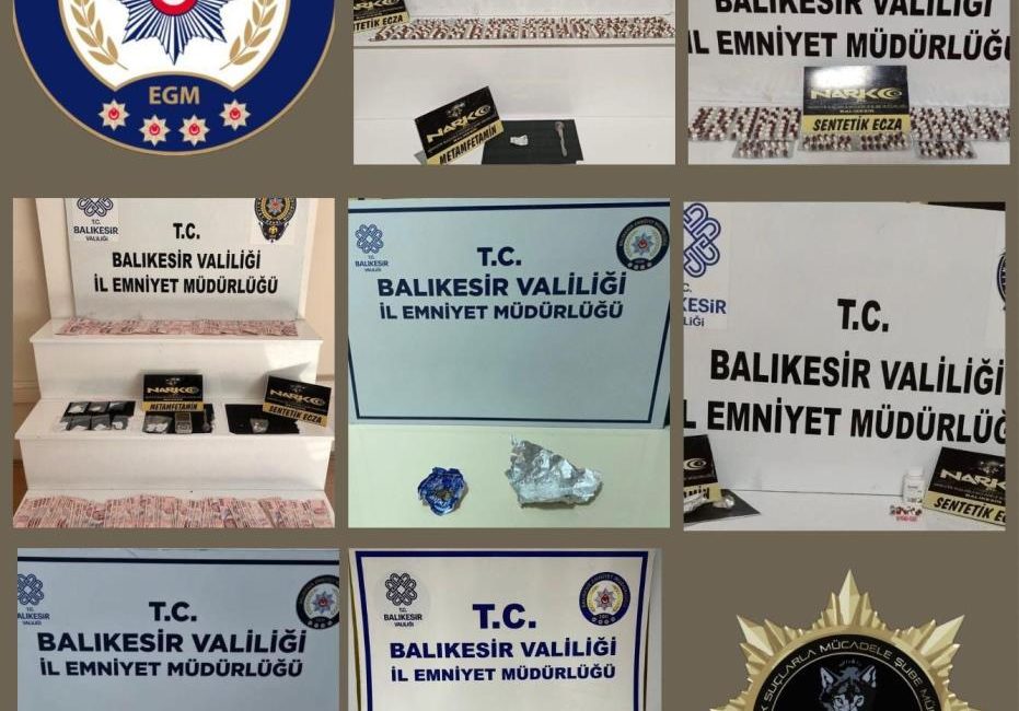 Balıkesir’de narkotik operasyonunda 6 şüpheli tutuklandı Balıkesir’de Narkotik Suçlarla Mücadele Şube Müdürlüğünce yürütülen çalışmalar neticesinde 8