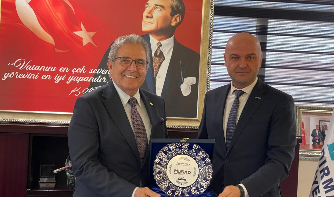 MÜSİAD Bandırma’dan Başkan Mirza’ya Ziyaret MÜSİAD Bandırma Şubesi Başkanı Tolga Tetik ve yönetimi, Bandırma Belediye