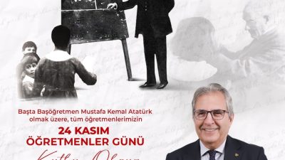 Bandırma Belediye Başkanı Dursun Mirza, 24 Kasım Öğretmenler Günü’nü kutlayarak