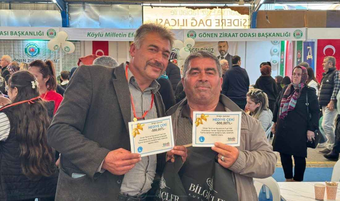 Gönen’de dokuz tabak pilav yedi birinci oldu Gönen’de bu yıl 12.’si düzenlenen Tarım ve Hayvancılık Fuarı, renkli