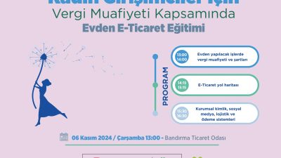 Güney Marmara Kalkınma Ajansı iş birliğiyle düzenlenecek “Kadınlar için Vergi