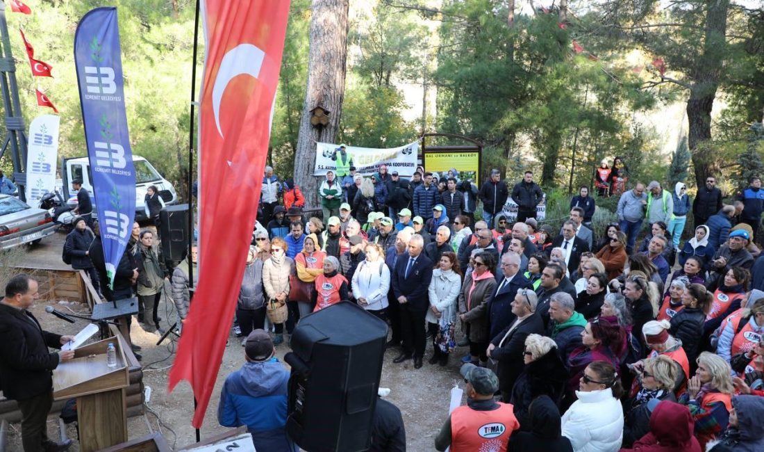 Kazdağları’nda Atatürk’ün anısına fidanlar toprakla buluştu Edremit Belediyesi, Gazi Mustafa Kemal Atatürk’ün ebediyete irtihalinin 86. yıldönümünde