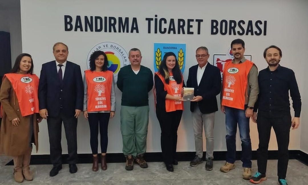 Bandırma Ticaret Borsası TEMA Vakfı temsilcilerini ağırladı TEMA Vakfı Bandırma İlçe Sorumlusu Esin Ekşi ve ekibi, Bandırma