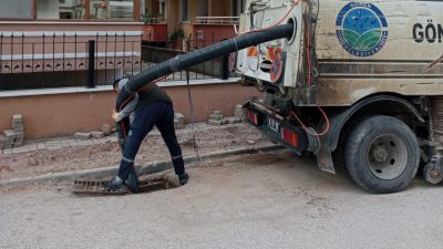 Gönen Belediyesi tarafından kışın mevsim şartları nedeniyle yaşanabilecek su baskınlarına