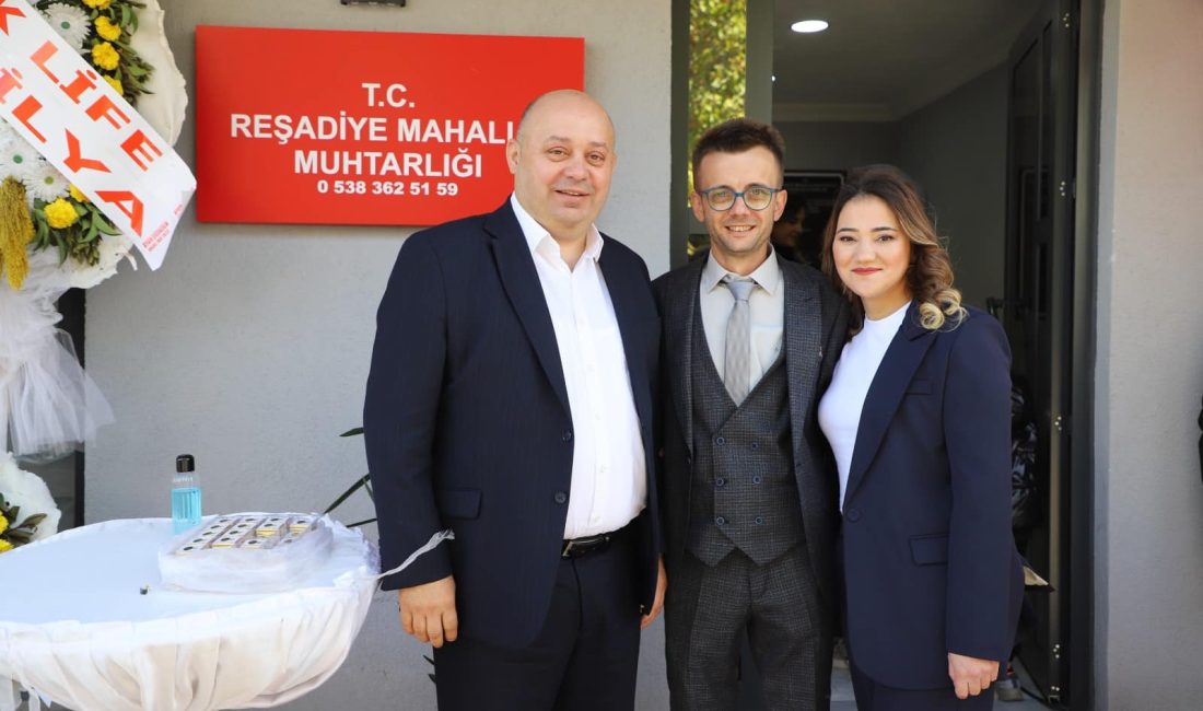 Gönen’in mahallesine yeni muhtarlık binası açıldı Gönen Belediyesi tarafından hizmete açılan Reşadiye Mahallesi Muhtarlık Binası’nın açılışı