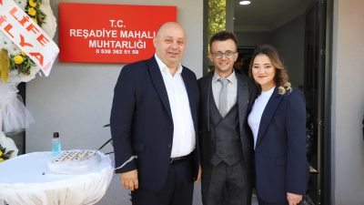 Gönen Belediyesi tarafından hizmete açılan Reşadiye Mahallesi Muhtarlık Binası’nın açılışı