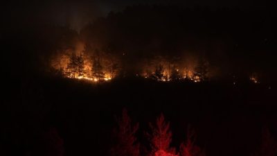 Bursa’nın Büyükorhan ilçesi kırsalında başlayıp Balıkesir’in Dursunbey ilçesinde devam eden