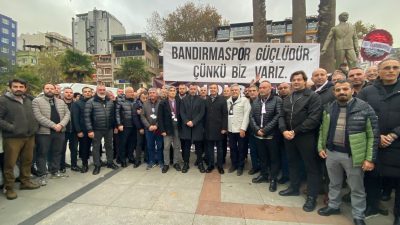 Bandırmaspor Kulübü, Cumhuriyet Meydanı’nda stadyum talebi ve kulübe destek amacıyla