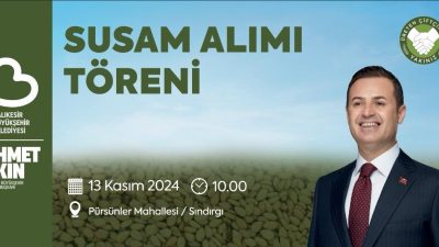 Balıkesir Büyükşehir Belediye Başkanı Ahmet Akın, Çiftçimize Destek Programı kapsamında