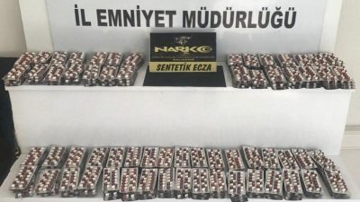 Balıkesir’de narkotik ekipleri tarafından yapılan operasyonda 5 bin 600 adet