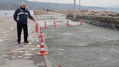 Yaklaşık 10 günden beri tamiri davam eden 800 metre uzunluğundaki