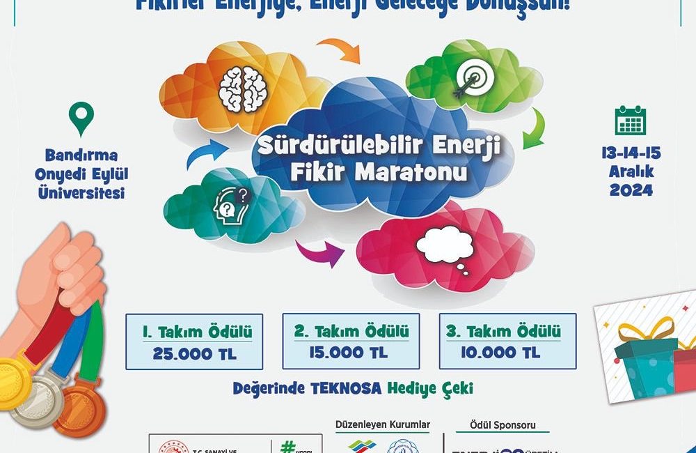 Güney Marmara’nın enerji gençlerin ellerinde Bandırma Onyedi Eylül Üniversitesi öğrencilerine, “Güney Marmara Bölgesi’nde yenilenebilir enerji