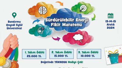 Bandırma Onyedi Eylül Üniversitesi öğrencilerine, “Güney Marmara Bölgesi’nde yenilenebilir enerji
