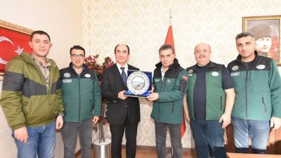 Gönen Kaymakamı Ahmet Altıntaş ile bir araya gelen DSİ Balıkesir