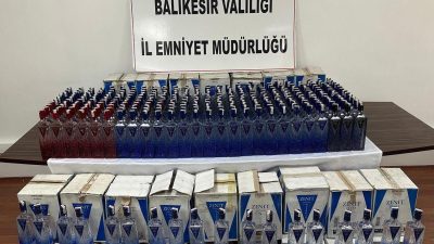 Balıkesir Emniyet Müdürlüğü KOM ekipleri, yılbaşı öncesi sahte ve kaçak