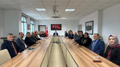 Kaymakam İlyas Memi başkanlığında kurum amirlerinin katılımıyla İlçe İdare Şube