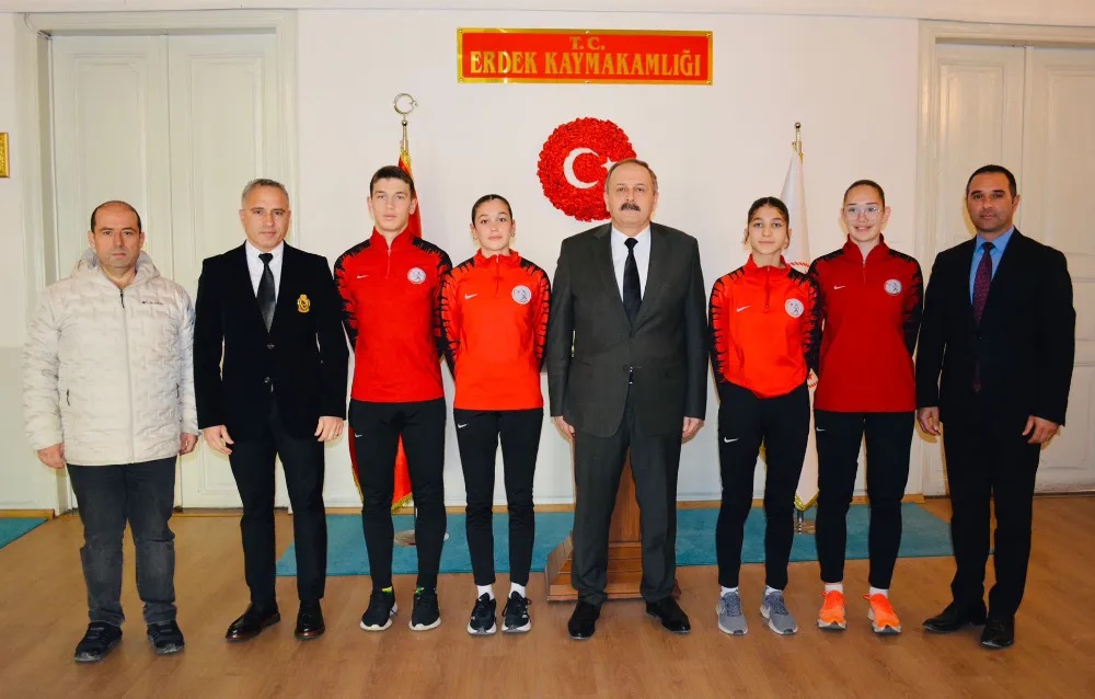 Erdek Atletik NYZ Spor Kulübü, Erdek Kaymakamı Hasan Göç’ü ziyaret