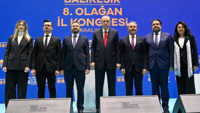 Cumhurbaşkanı Recep Tayyip Erdoğan’ın katılımıyla gerçekleştirilen AK Parti Balıkesir Kongresi’nin
