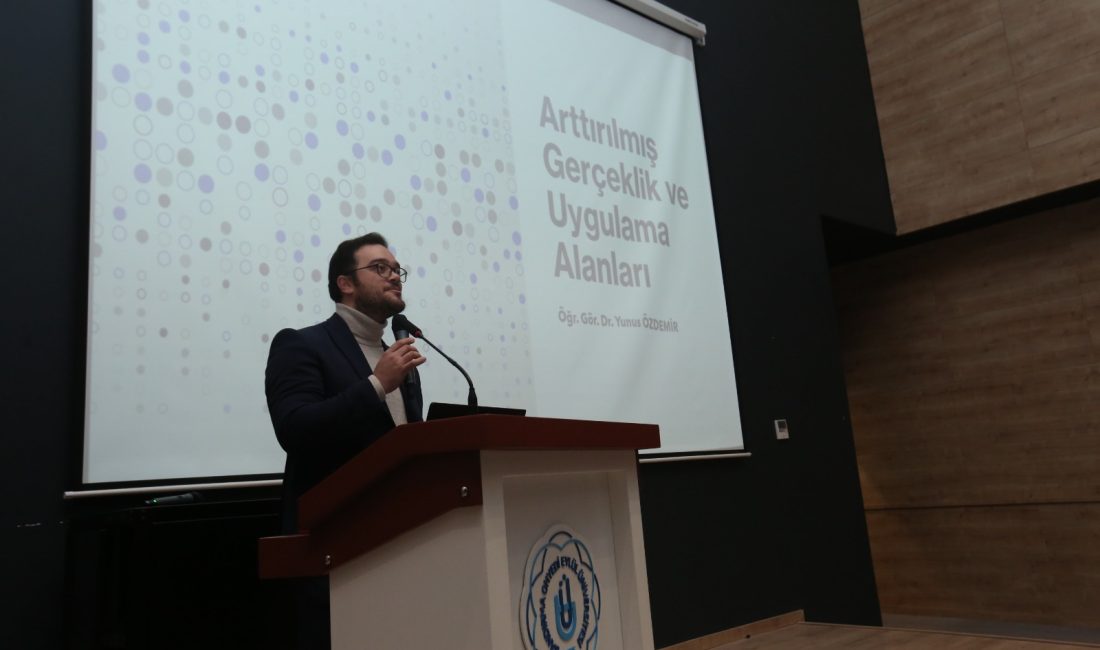 BANÜ’de “Artırılmış Gerçeklik Uygulamaları” masaya yatırıldı Bandırma Onyedi Eylül Üniversitesi’nde düzenlenen konferansta artırılmış gerçeklik teknolojisinin gelişimi