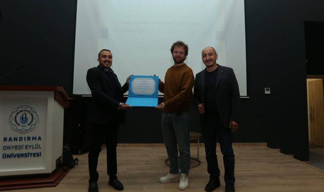 BANÜ öğrencilerine DSLR makinelerle belgesel film yapımı anlatıldı Bandırma Onyedi Eylül Üniversitesi’nde öğrencilere DSLR makinelerle belgesel film yapmanın