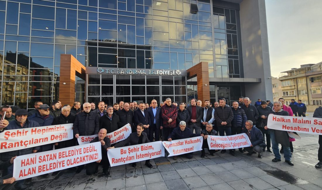 Bandırma Belediyesi’nin Doğa Mahallesi’ndeki iki büyük tarlanın satış kararı, köy