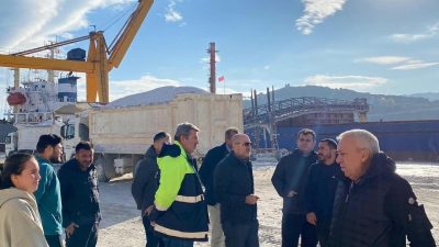 Marmara Adalar Belediye Başkanı Aydın Dinçer, Saraylar Uluslararası Gümrüklü Limanı’nda