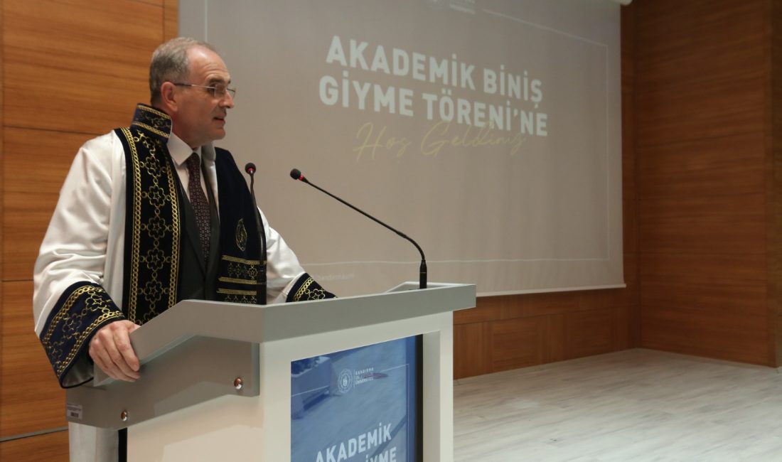 BANÜ’de Akademik Cübbe Giyme Töreni Bandırma Onyedi Eylül Üniversitesi’nde akademik kariyerlerinde önemli bir aşamaya gelen