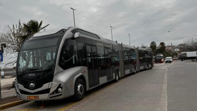 Balıkesir Büyükşehir Belediyesi, Bandırma’da başlatılan metrobüs deneme seferlerinin başarıyla tamamlandığını