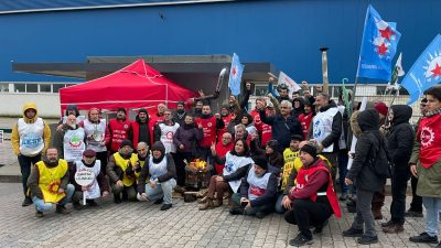 Bandırma Demokrasi Platformu, Bandırma Organize Sanayi Bölgesi’nde iş bırakma eylemi