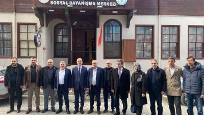 Gönen Sosyal Dayanışma Merkezi’ni ziyaret eden Kaymakam Ahmet Altıntaş, yapılan