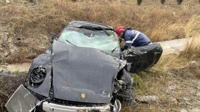 Altıeylül’de geçen İzmir-İstanbul otobanının Ortamandıra mevkiinde meydana gelen tek taraflı
