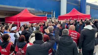 Bandırma Belediye Başkanı Dursun Mirza, CHP örgütüyle birlikte Arıtaş işçilerine